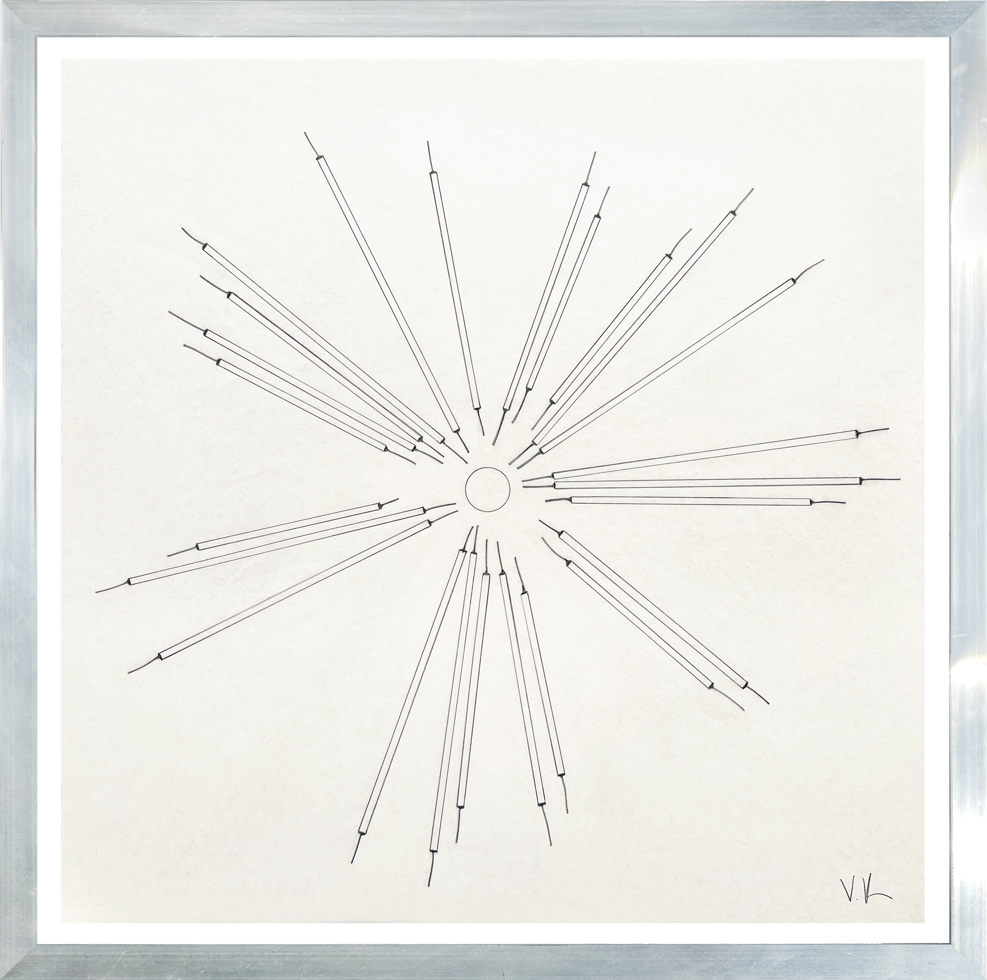 framed drawing